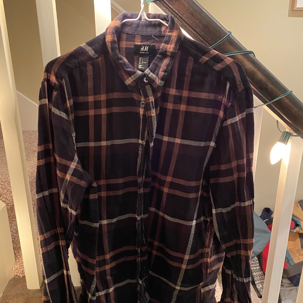 Men’s Regular Fit Flannel (L)